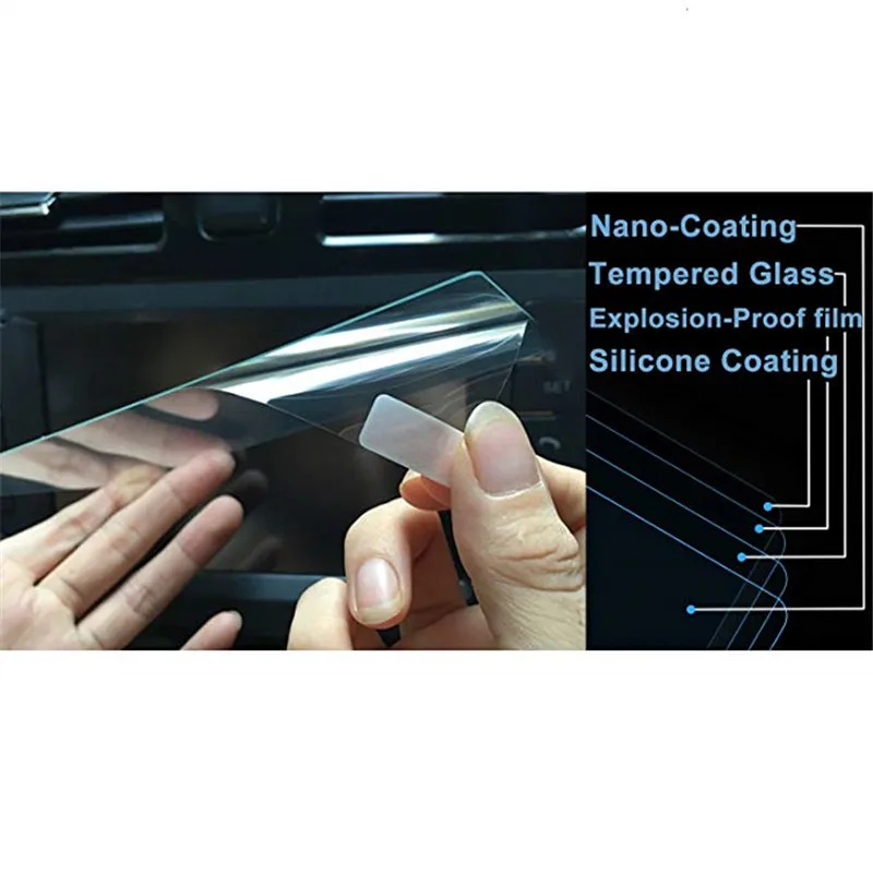 

For Volkswagen 2018 Golf 7 Golf Golf SportWagen 8 Inch Center Touch Screen Protector, Tempered Glass Protector
