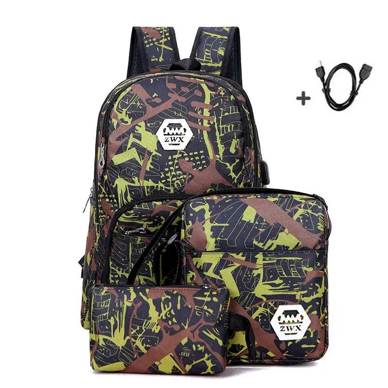 

3 pcs/sets camouflage children school bag for boys school backpack for teenagers grls schoolbags kid backpacks mochila escolar