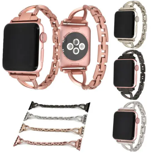 38 мм/42 мм браслет из нержавеющей стали женский ремешок для Apple Watch 3 2 1 Элегантный и