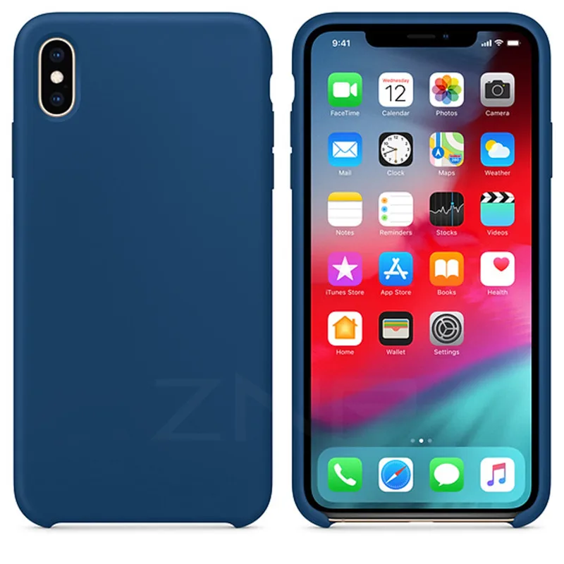 Blue ZNP мягкий силиконовый чехол для телефона для iPhone 6 6s 7 8 Plus X XS чехол для Max XR чехол для Apple iPhone X XS Max XR оболочка Капа - Цвет: Blue