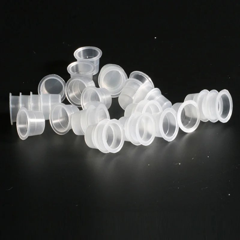 100 шт./лот пластиковый одноразовый держатель для татуировочных чернил чашки