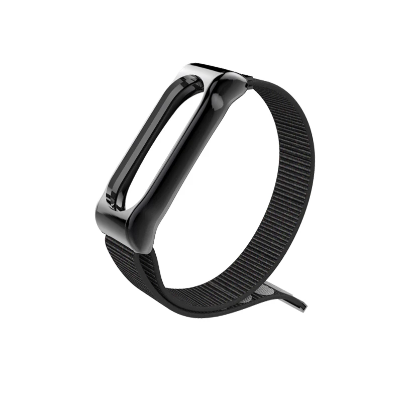 Black Mi jobs mi Band 2 нейлоновый ремешок аксессуары для Xiaomi mi Band 2 умный Браслет mi band 2 ремешок для наручных часов mi Band 2 - Цвет: Black