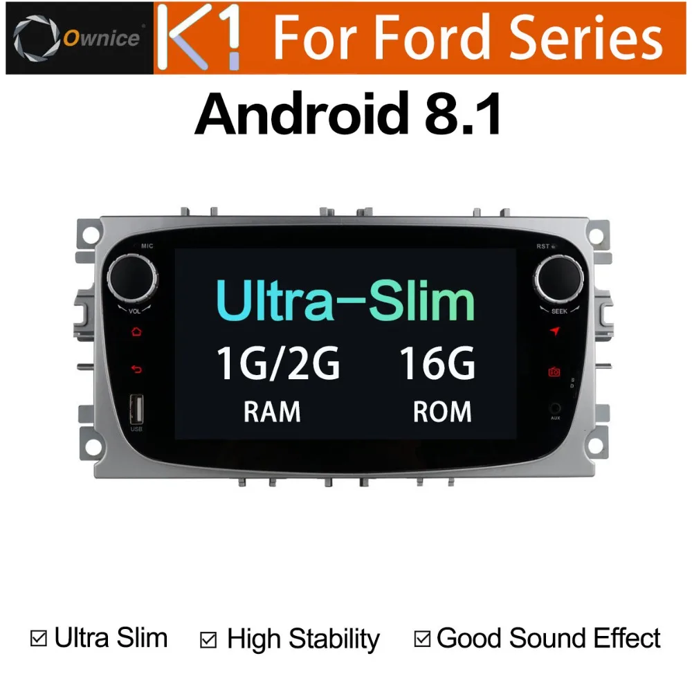 Android 8 1 автомобильный DVD GPS мультимедийный плеер для Ford Mondeo C max Focus Galaxy S Kuga Max 2010 2011