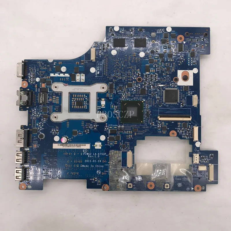 Бесплатная доставка Для материнской платы ноутбука G570 PIWG2 LA 6753P HM65 чипсет HDMI