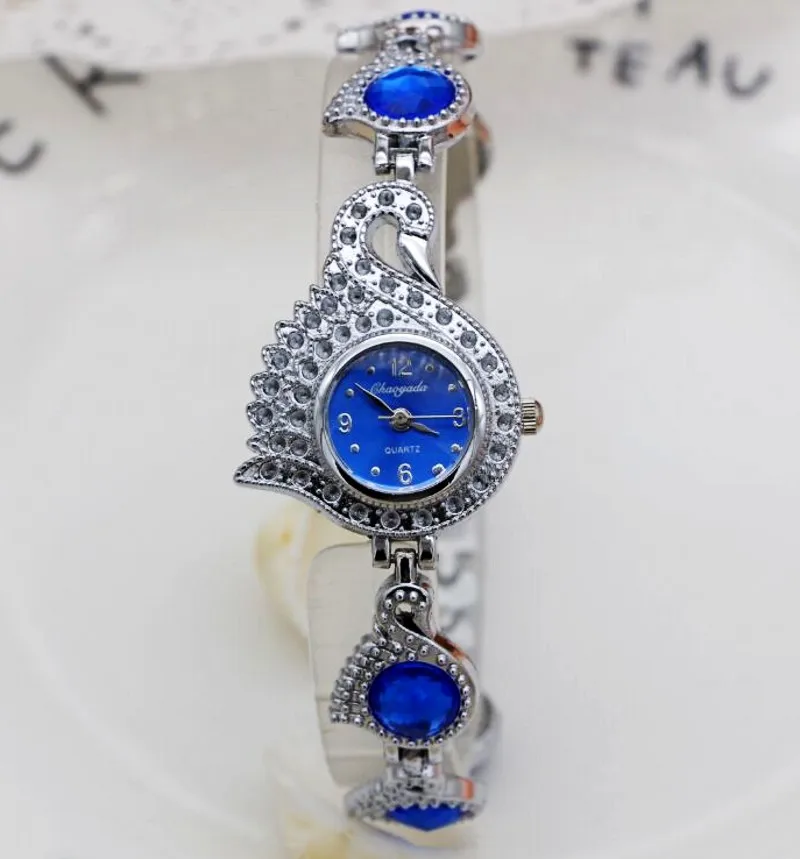 2017 женские наручные часы с лебедем кварцевые аналоговые элегантные кристаллами