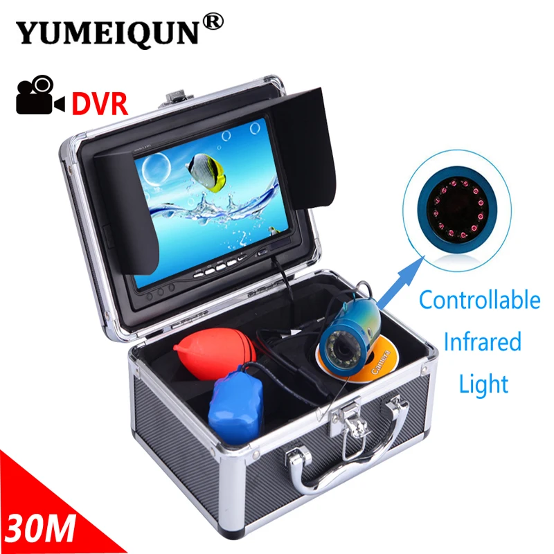 Камера для подводной рыбалки YUMEIQUN 7 дюймов 30 м HD 1000TVL видеорегистратор записи
