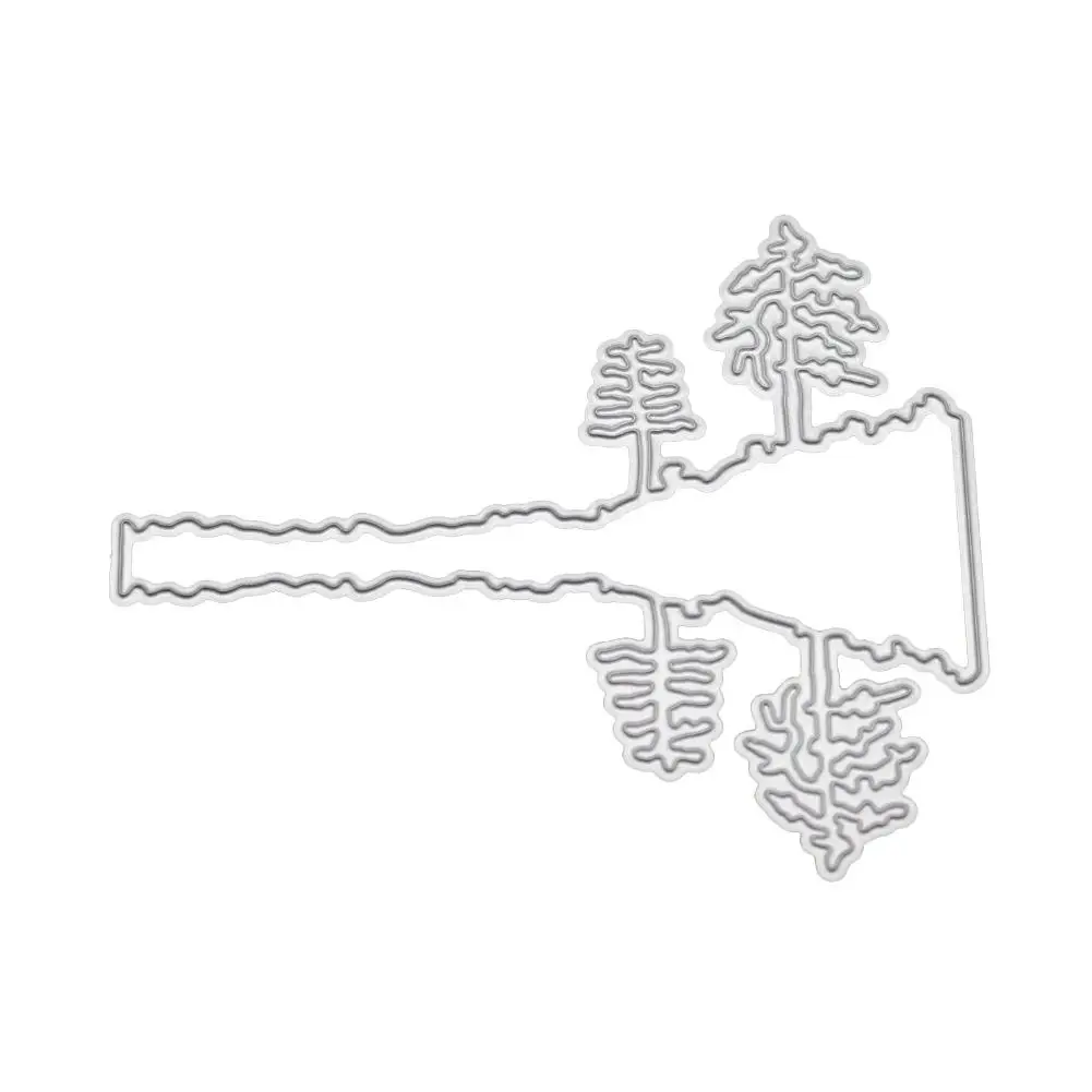 Отражение дерево Вырубные штампы ремесла тиснение Шаблоны Новая Свадебная