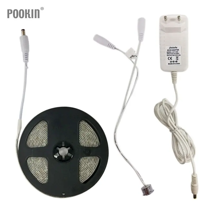 Сенсорный диммер светодиодная полоса шкаф лампа бесступенчатая диммируемая