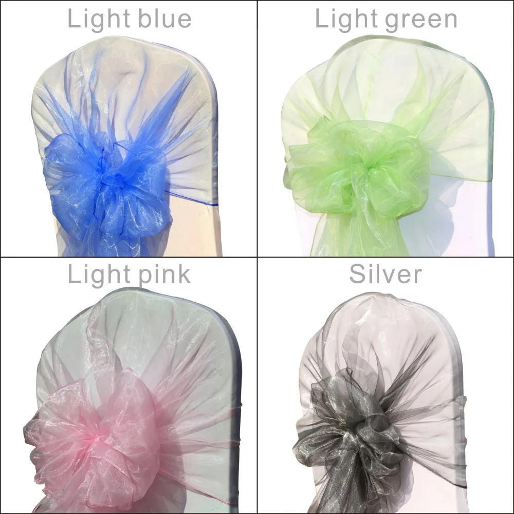 10 шт. колпачки из органзы для спинки стула 26x108 дюйма|chair cover sash|hood chairchair hood |