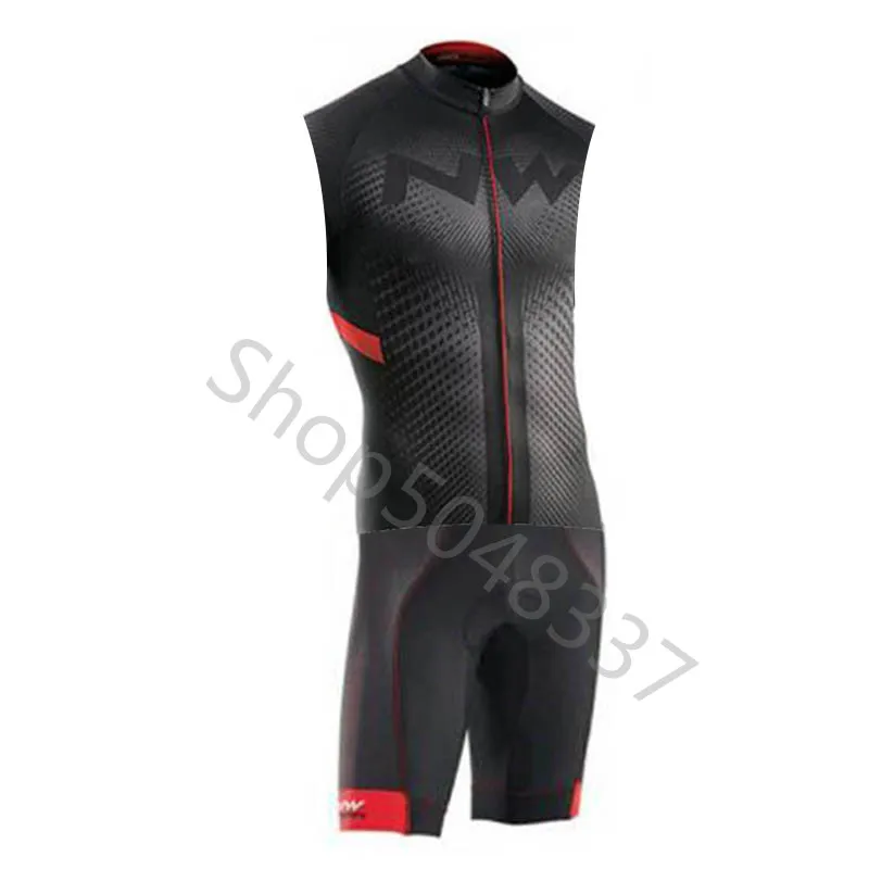 NW триатлон костюм для велоспорта Skinsuit Быстросохнущий без рукавов Велоспорт Джерси Мужская велосипедная Одежда Майо ciclismo hombre