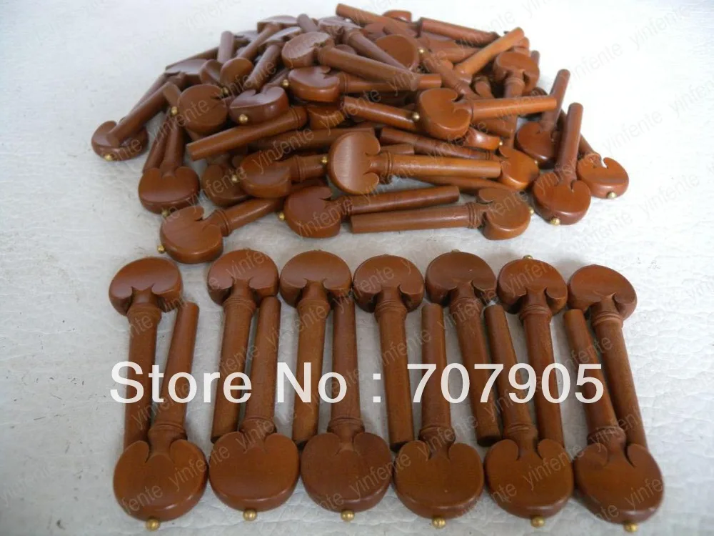 10set 4 string Violin Pegs Jujube Accessories Copper dot High quality 40 pieces pegs Free shipping