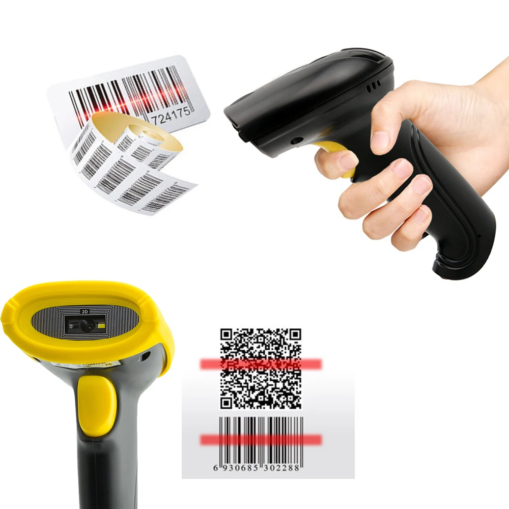 BS2 Y001 Проводной USB 2D QR PDF417 данных матричный сканер штрих кода 1D CCD для считывания