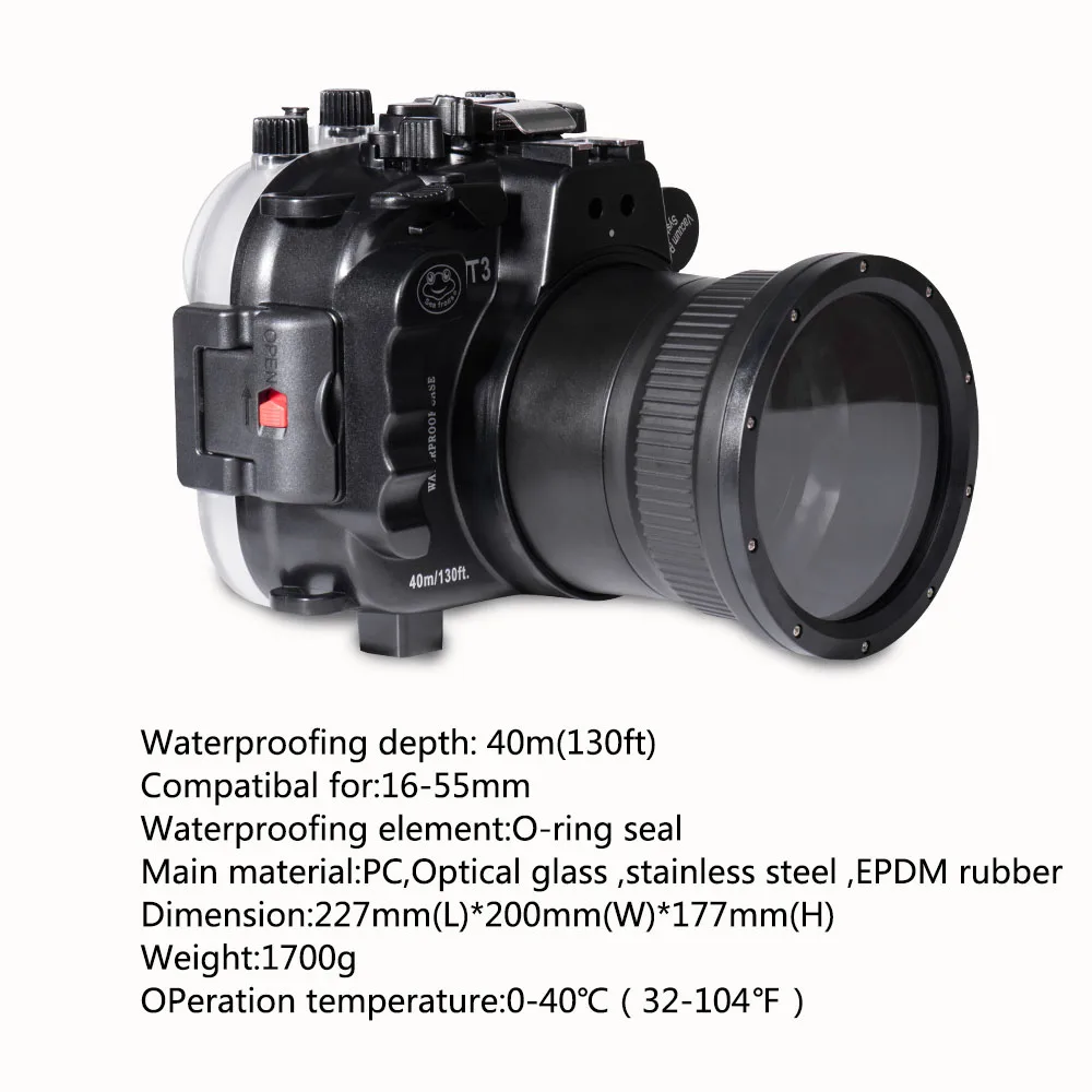 Чехол для подводной камеры Mcoplus водонепроницаемый чехол-сумка fuji пленка Fuji XT3 16-55