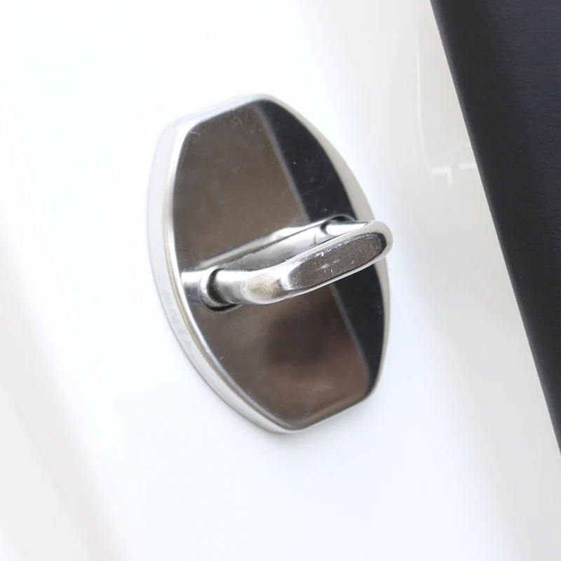 4 шт./компл. чехлы из нержавеющей стали для автомобильных замков защитная крышка