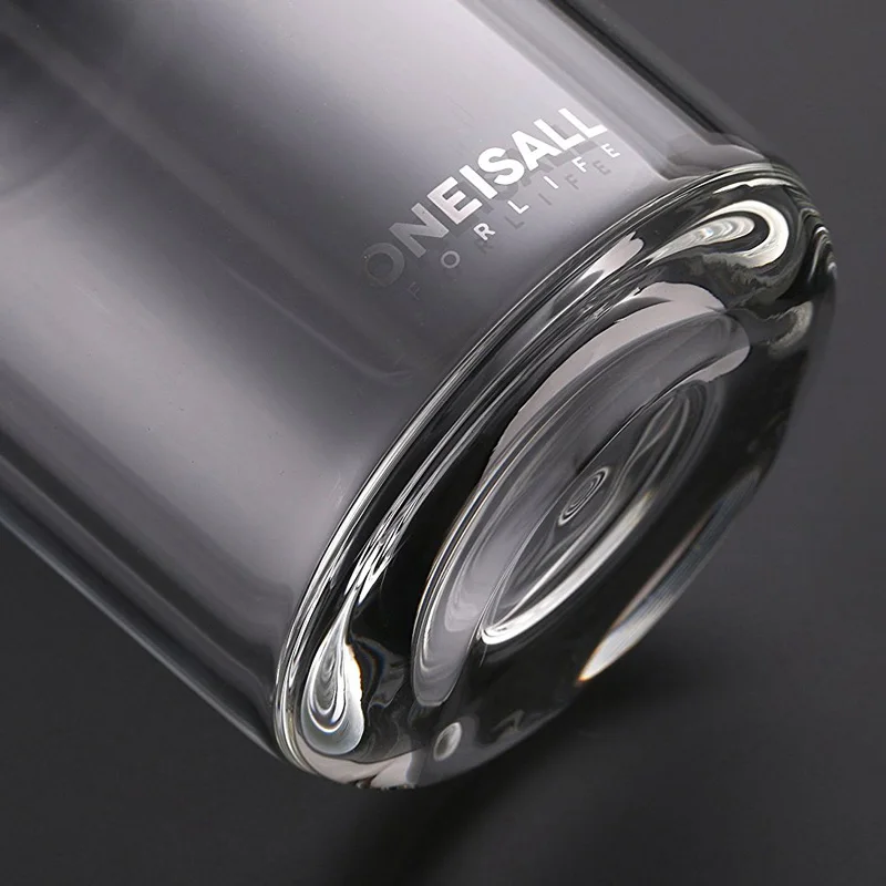 Мужская деловая стеклянная бутылка 320 мл Офисная чайная чашка кружки кофейная