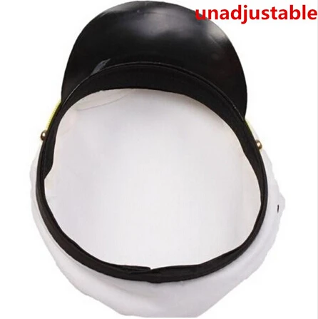 unadjustable Vintage Adult Party Fancy Dress Unisex White Adjustable Skipper Sailors Navy Captain Boating Military Hat Cap - Цвет: unadjustable