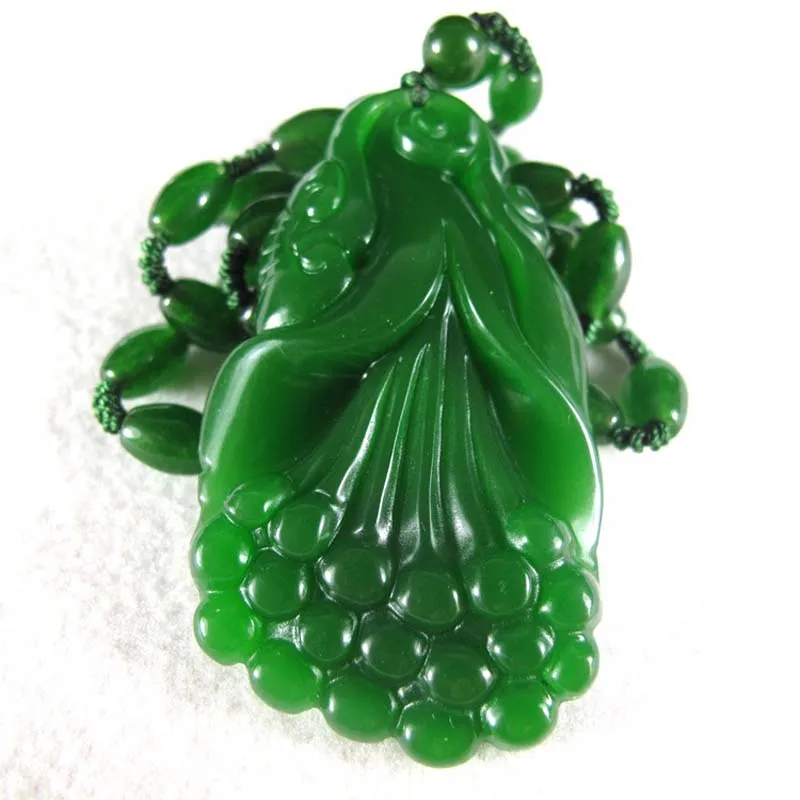 Красивый подвесной камень KYSZDL Ruyi подвеска из натурального зеленого камня