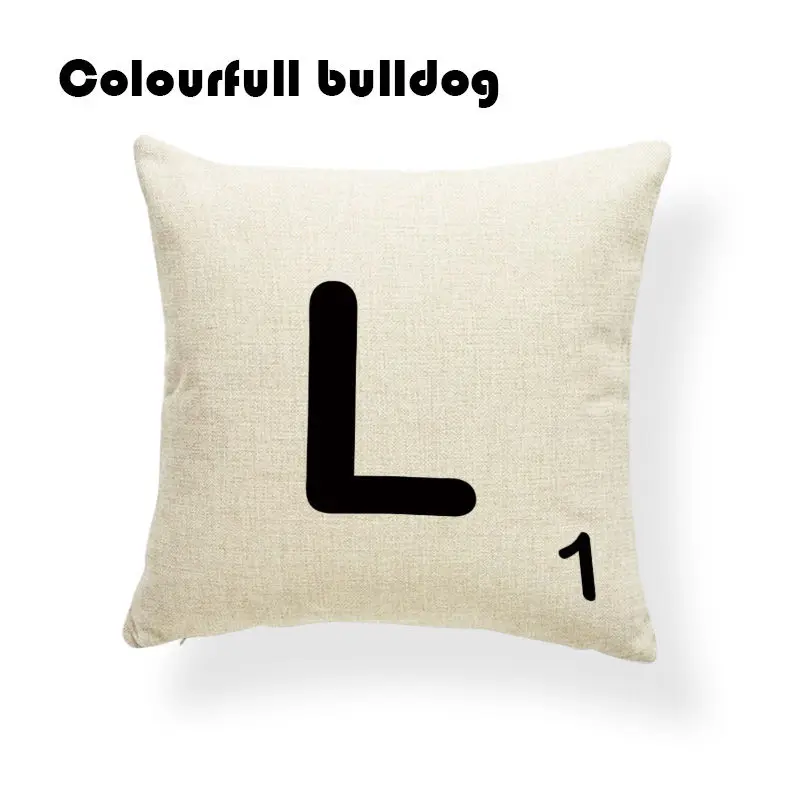 Стильные скрабл черные буквы и цифры наволочки чакра Чехлы для автомобильных