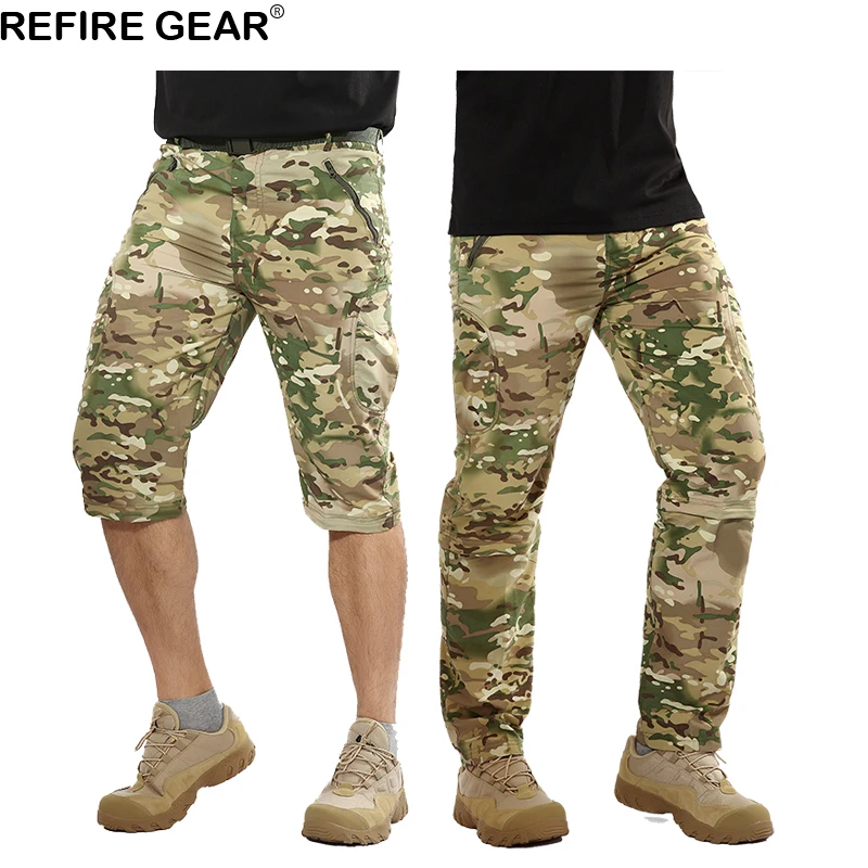 ReFire Gear 2018 новые съемные уличные брюки мужские тактические военные охотничьи
