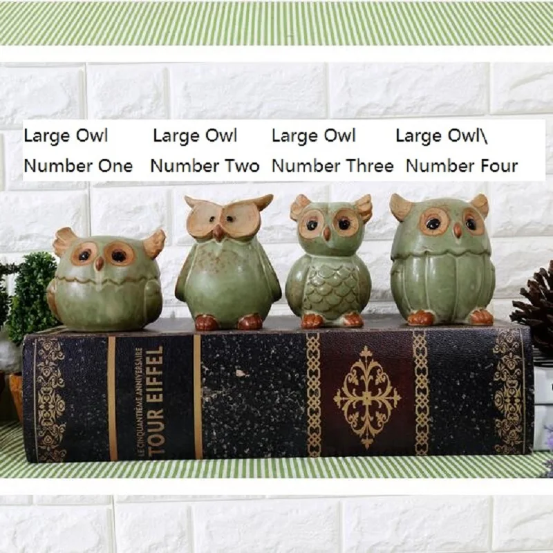 Vintage Home Decor Artesanato Ornaments Ceramic Decorative Manualidades Animal Owl Craft Wedding Gift 1PCS | Дом и сад