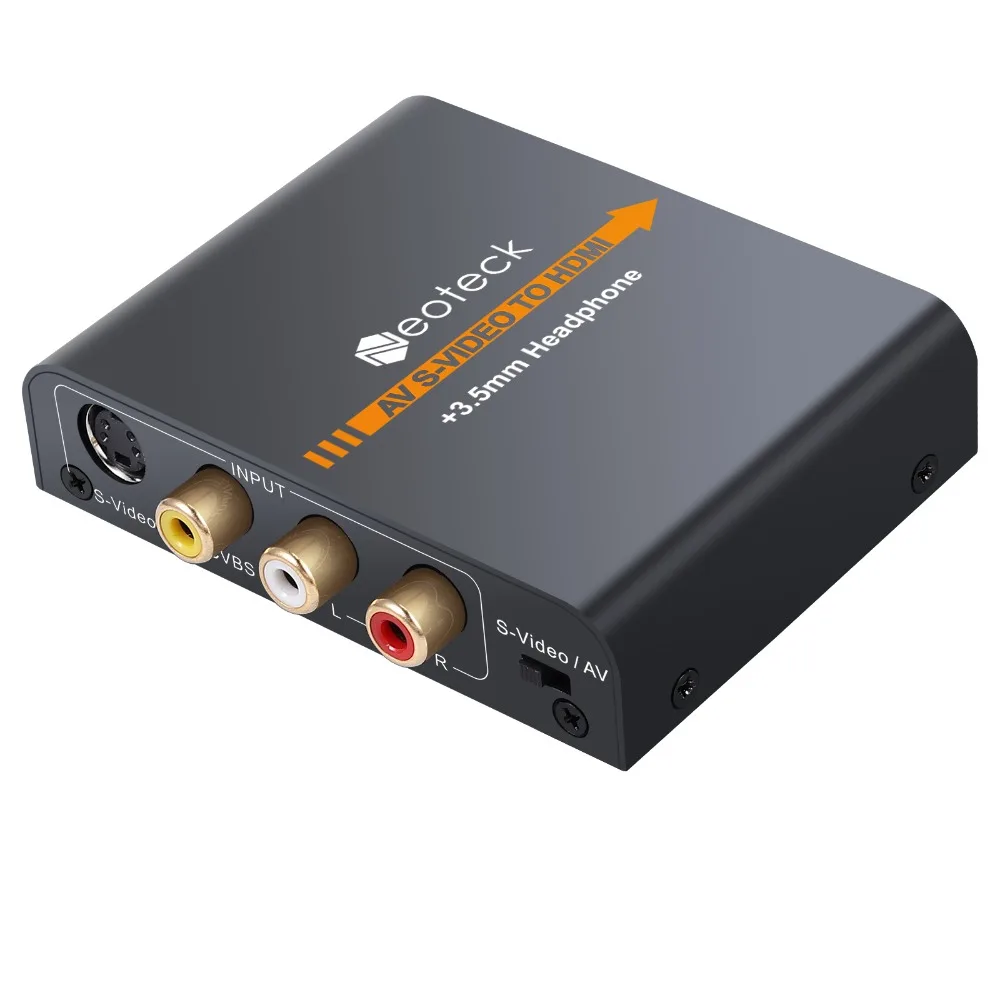Neoteck сплав AV композитный S-Video в HDMI с 3,5 мм аудио конвертер Upscaler 720 P/1080 P для NES SNES N64 sega Genesis PS2 PS3