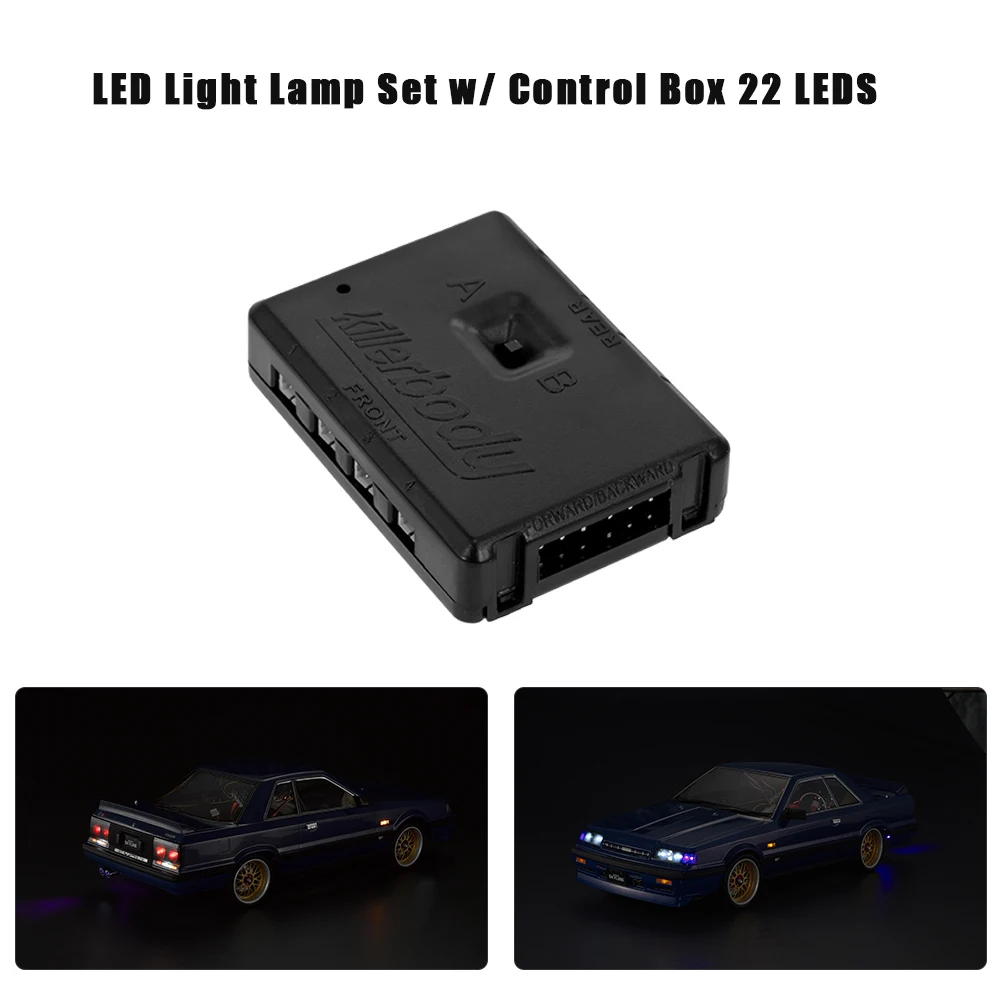 RC Car Parts LED Light Lamp Set with Control Box 22 LEDS for 1/10 Nissan Skyline (R31) Electric Touring Truck | Игрушки и хобби