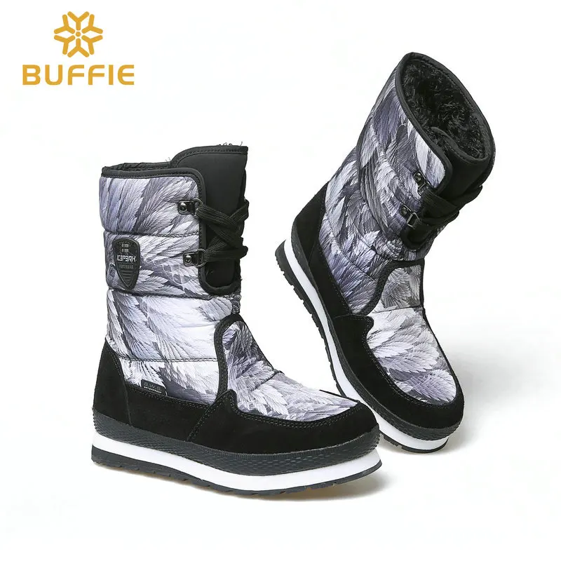 Женская обувь водонепроницаемые зимние ботинки женские брендовые теплые