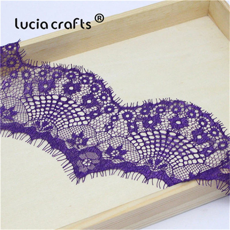 Lucia crafts 3 ярда 9,5 см 9 цветов вариант Цветочная вышивка кружевная ткань отделка ленты DIY шитье ручной работы материалы R0503