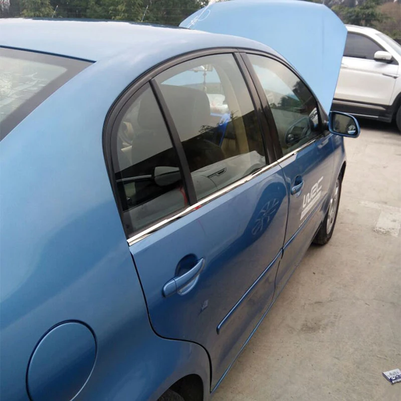 Lsrtw2017 304 из нержавеющей стали окна автомобиля планки для Volkswagen Polo MK4 2001 2002 2003 2004 2005 2006 2007 2008 2009