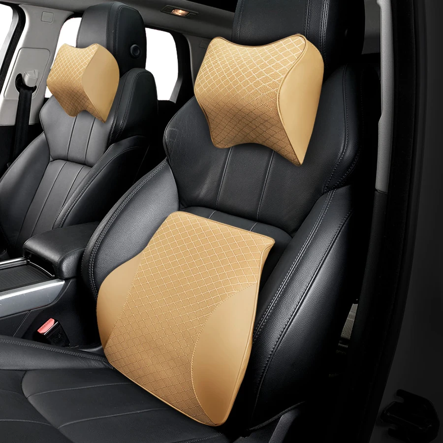 

Luxury Space Memory Foam Car Lumbar Support Cushion for Auto Seat Office Chair Automobile Back Massager Pillows