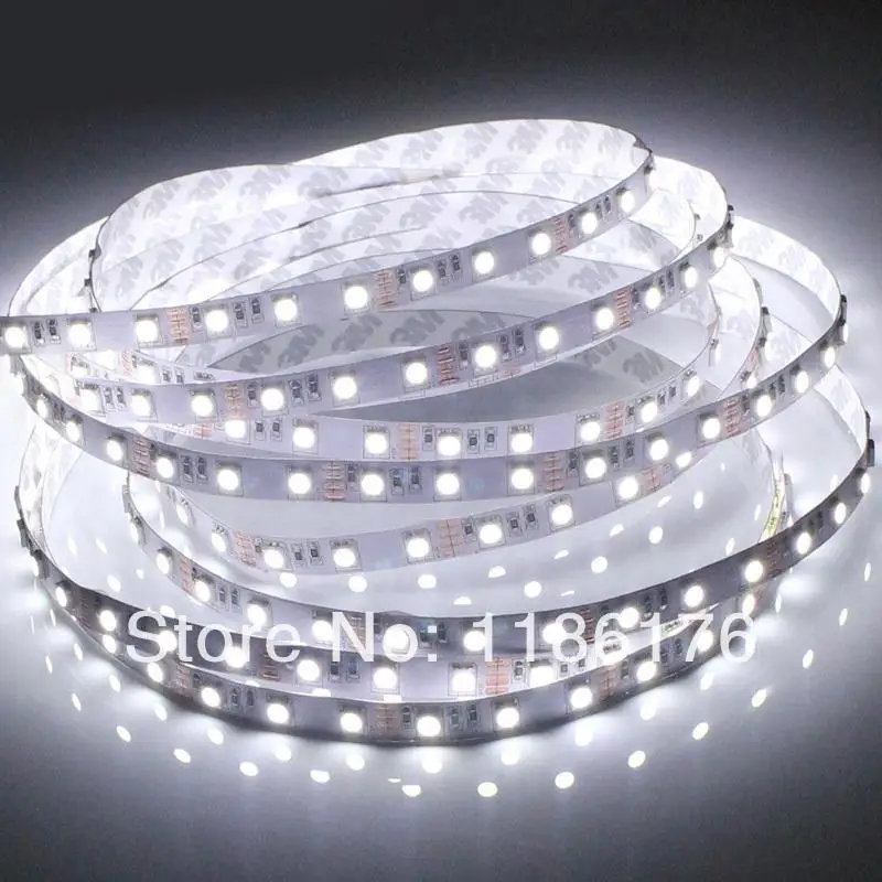 LED strip light ribbon single color 5 meters 300 pcs AC 110V/120V nature/Warm /cold white/Red/Green/Blue/Yellow/ Frees shipping | Лампы и