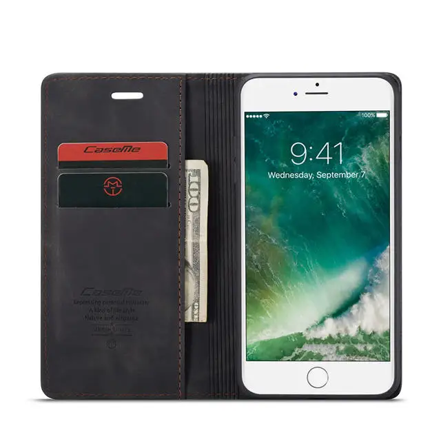 Для iphone 6 6s 7 8 plus чехол с откидной магнитной крышкой чехол для нового iphone 11 Pro Max Xs max Xr X класса люкс из искусственной кожи чехол-бумажник чехол с флип-стойкой