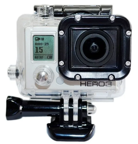 Водонепроницаемый чехол для Go pro 3 + водонепроницаемая Защитная крышка hero +|gop