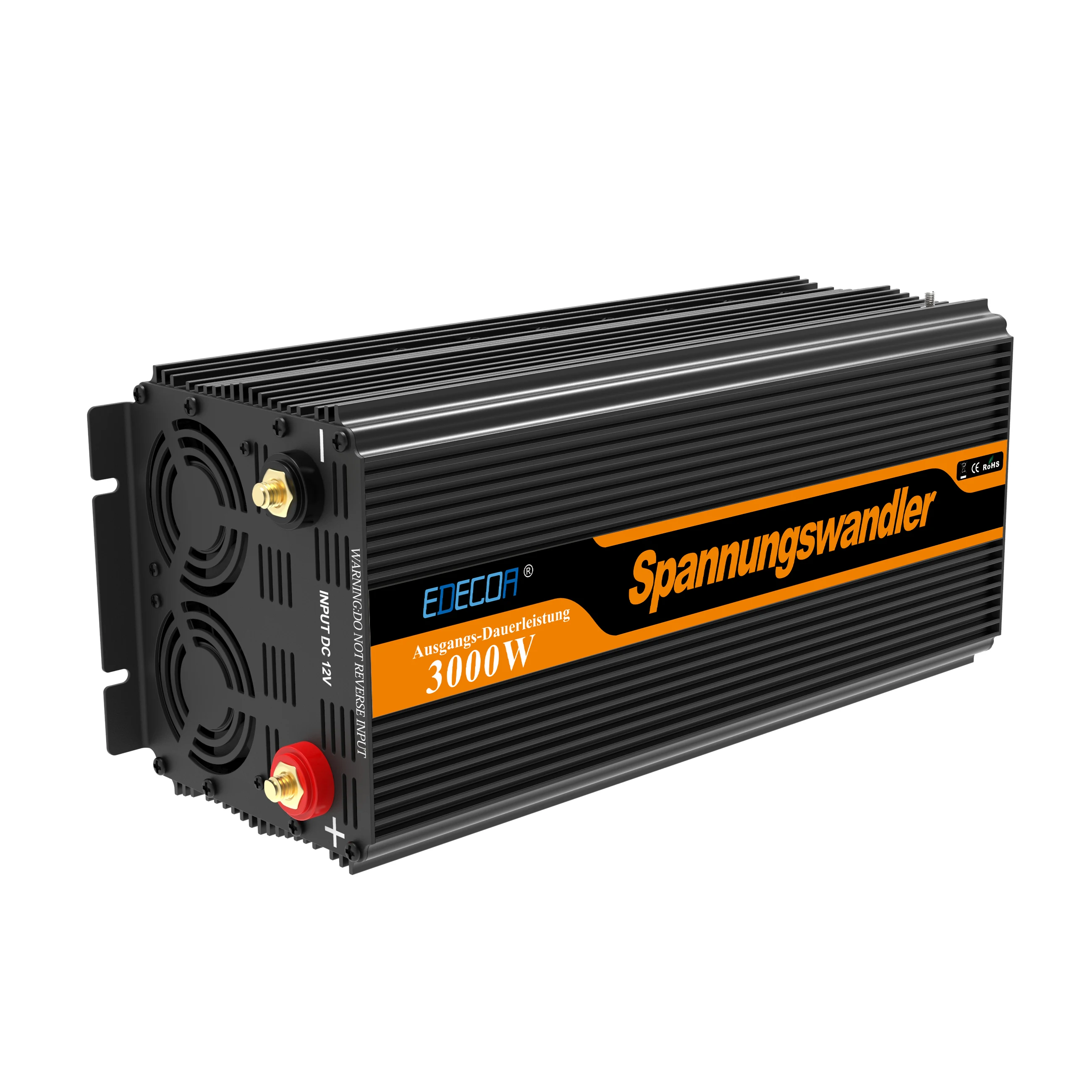 Инвертор 3000 W AC 220 V 230 V 240 V DC 12 V Модифицированная синусоида с 5 V 2.1A USB ЖК-дисплей дисплей и пульт дистанционного управления
