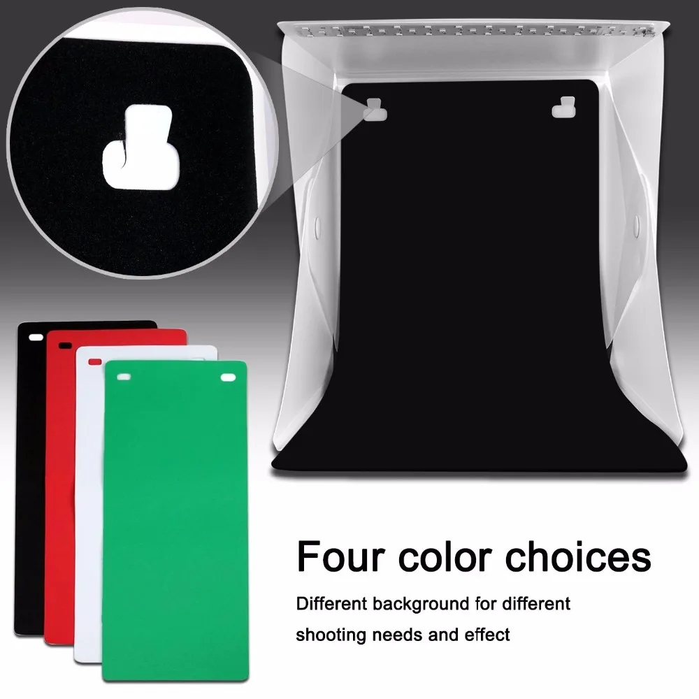 JKING складной фотографии Studio Box lightbox Softbox светодиодный световой короб для iPhone Samsang