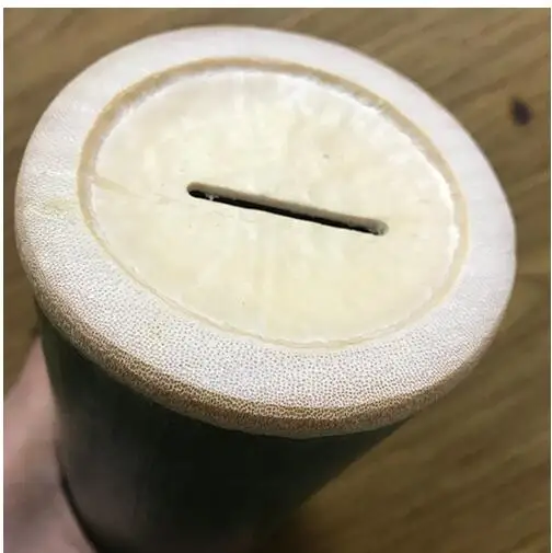 Бамбуковая трубка копилка ребенок не замненная бак настоящая природная