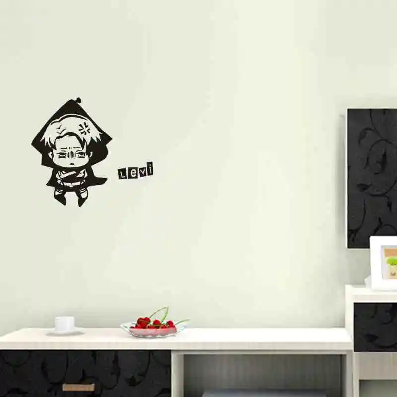 Наклейки на стену атака Титанов Виниловые стикеры декоративное украшение для