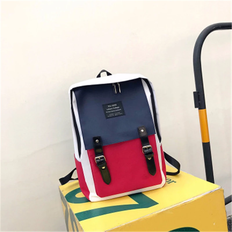 Mochila Escolar Реальные прямые продажи лоскутное Mochilas 2018 новый рюкзак ткань USB хит Цвет