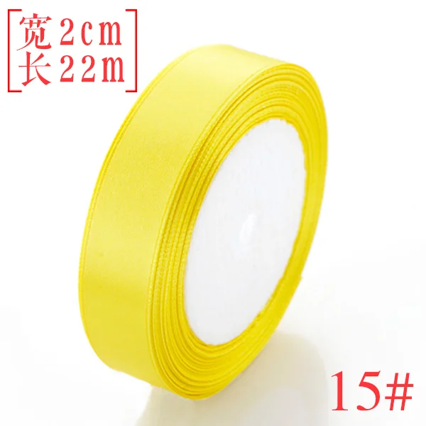 25 Yards/roll) 6/10/15/20/25mm Single Face Satin Ribbon Wholesale Wedding Christmas Gift Box Package Cake Baking Decoration