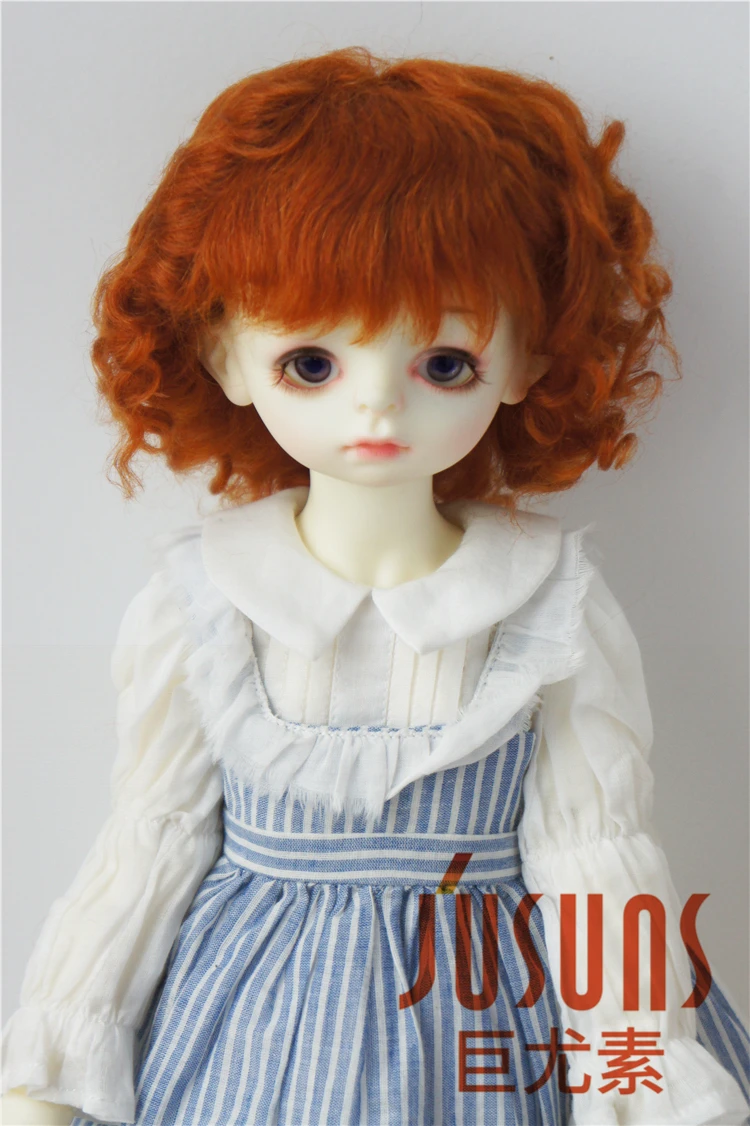 JD012 Модный мягкий мохеровый BJD кукольный парик милый 9 10 дюймов кукольные парики