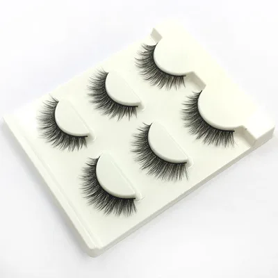 3 комплекта дропшиппинг 3D Модные накладные ресницы сексуальный объем glam естественное удлинение Руководство три стиля макияж
