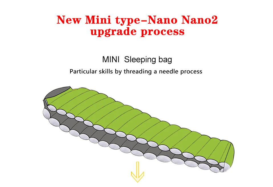 Aegismax мини обновление Nano 2/Nano 2 длинный 95% белый гусиный пух Мумия Сверхлегкий Сращивание походный Кемпинг 800 FP спальный мешок