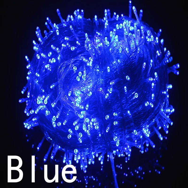 Рождественский наружный светодиодный гирлянда для занавесок 100 м 800 помещений