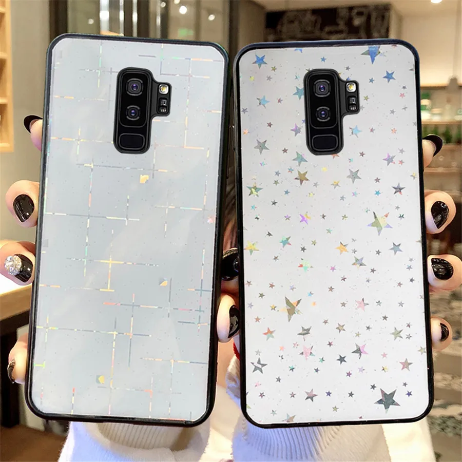Мягкий силиконовый чехол для samsung S7 Edge лазерный телефона s8 Galaxy S9 plus S8 Plus |