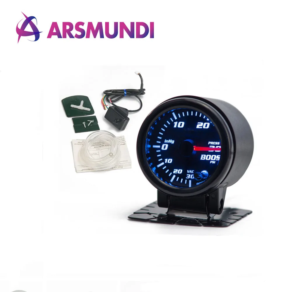 &quot52 мм 7 цветов светодиодный дым уход за кожей лица авто бар Turbo Boost/OILTEMO