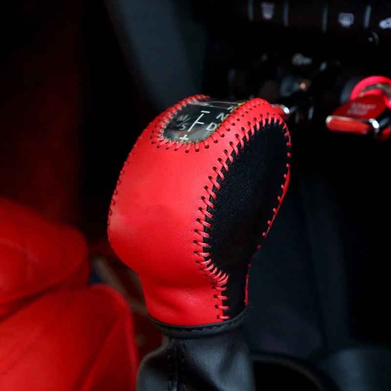Кожаная ручка переключения передач ручной тормоз чехол украшение для Mini Cooper F54 F55