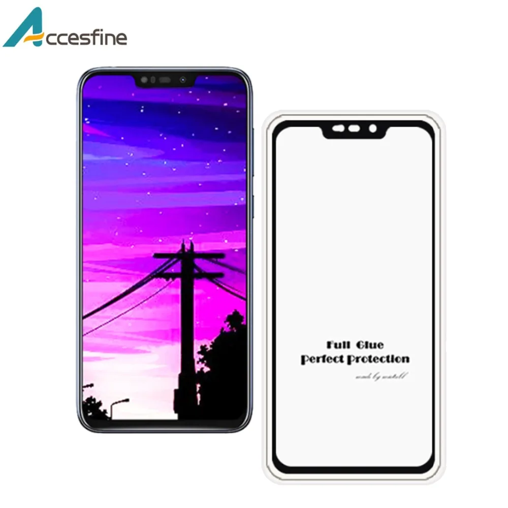 С уровнем твердости 9 H полное покрытие защитный Стекло для Asus ZenFone Max Pro M2 ZB631KL