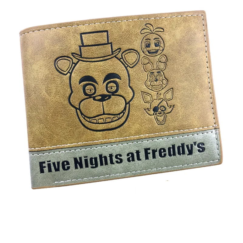 Five Nights At Freddy's FNAF аниме мультфильм для мужчин женщин мальчиков девочек короткие кожаные Бумажник для денег