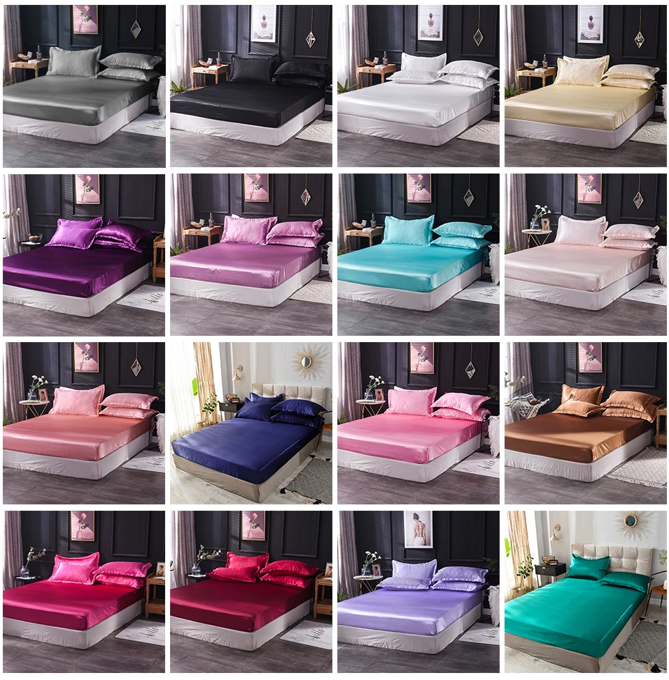 Lowdream чистый шелк розовый плоский лист шелковистая здоровая простыня queen King size для взрослых и детей постельное белье Домашний текстиль 1 шт