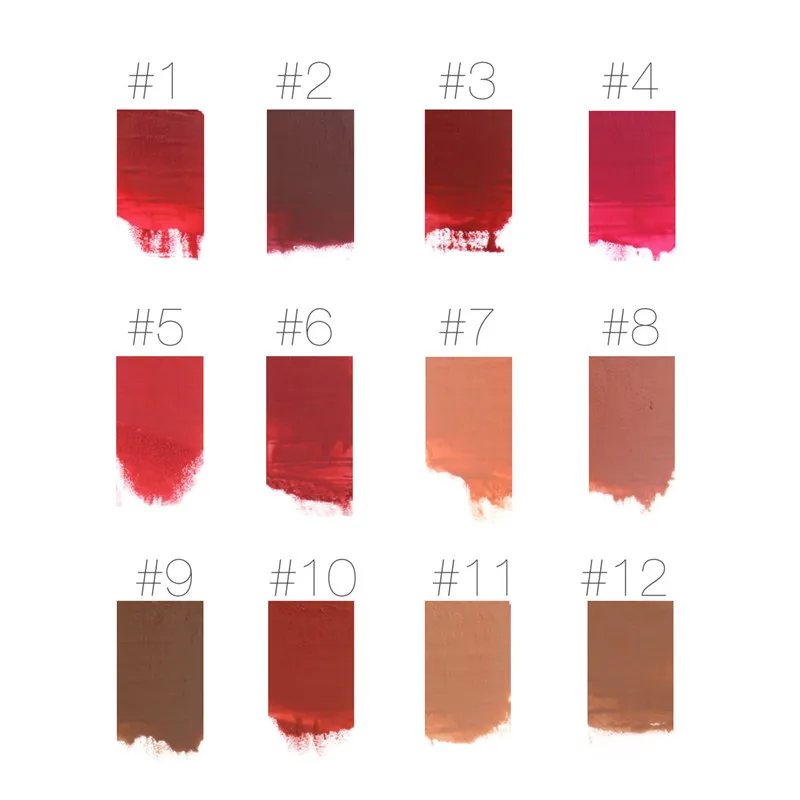 Brand FOCALLURE Matte Lipstick Pen Waterproof Long Lasting 12-color Lip Makeup Moisturizing Lasting Non-marking Matt Lipstick